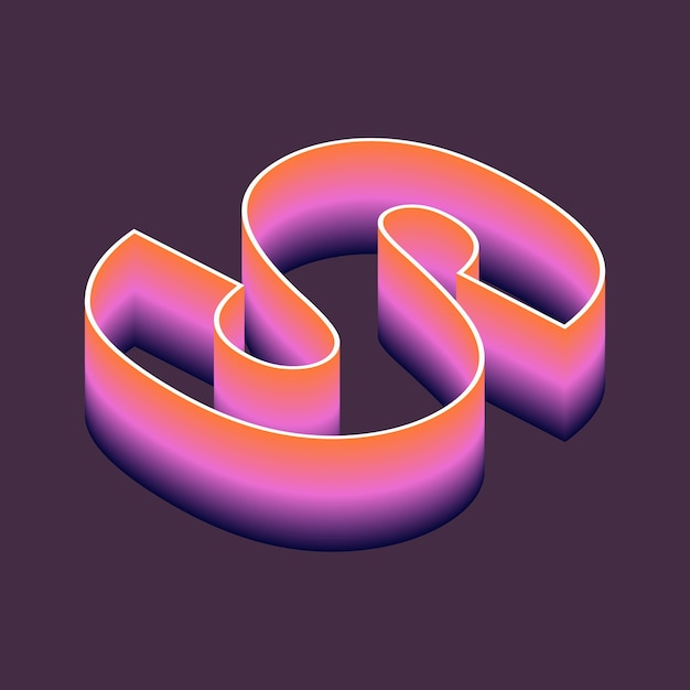 3D-Mixer des Alphabet-Vektors