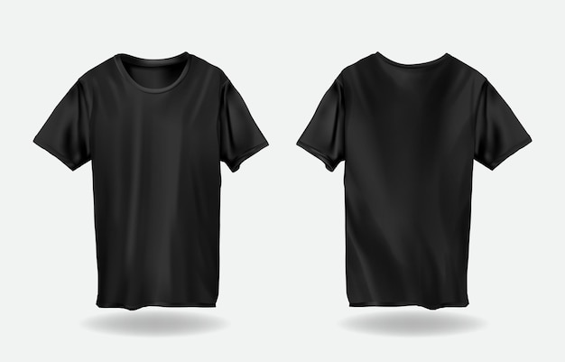 3D-Mockup für schwarzes T-Shirt