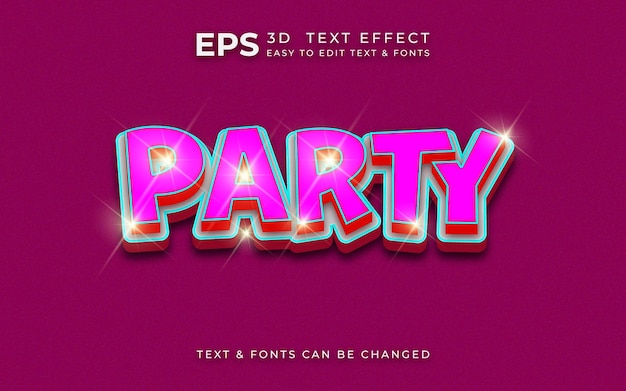 3D-PARTY-TEXT-EFFEKT