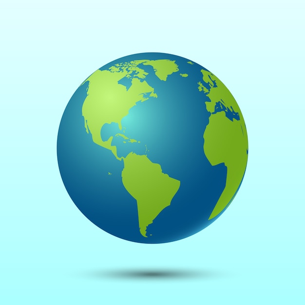 3D Planet Erde