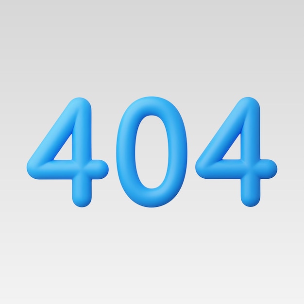 3d-Realistische 404 nicht gefundene Ikonen-Vektor-Illustration