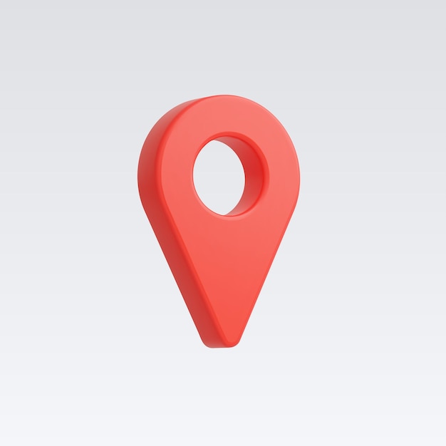 3D-realistische Lageplan-Pin-GPS-Zeiger-Marker-Vektorillustration