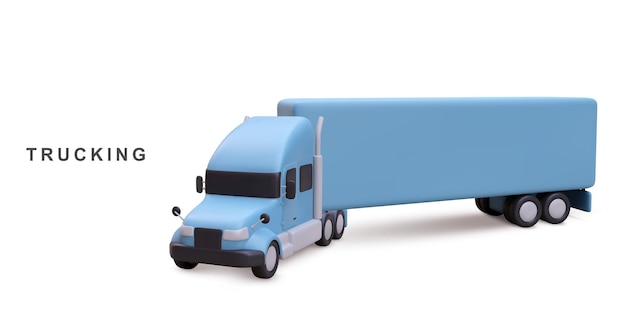 3D-realistischer Lieferwagen