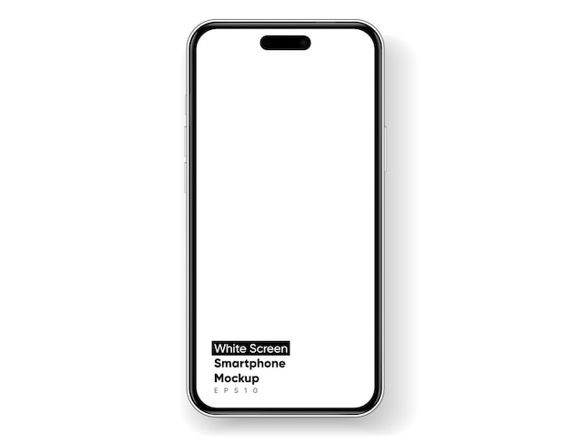 3D realistisches hochwertiges Smartphone-Modell mit isoliertem Hintergrund Sammlung von Smartphone-Modellen
