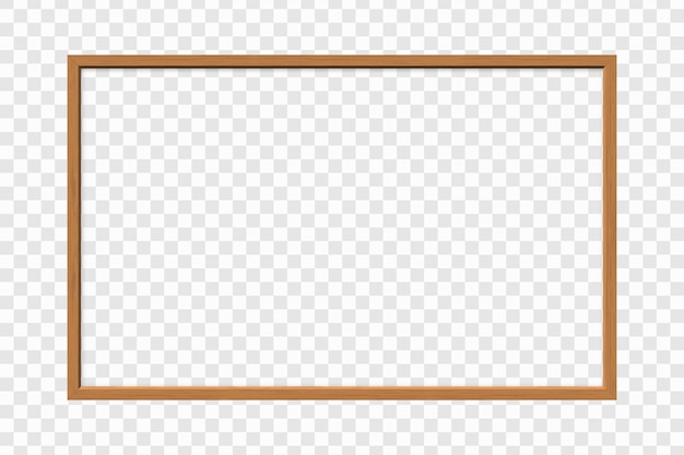 Vektor 3d realistisches holzrahmenmodell