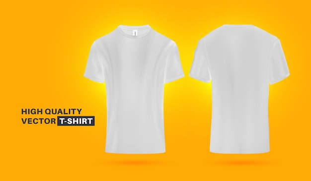 3D-realistisches T-Shirt-Design Hochwertiges Vektor-T-Shirt-Modell