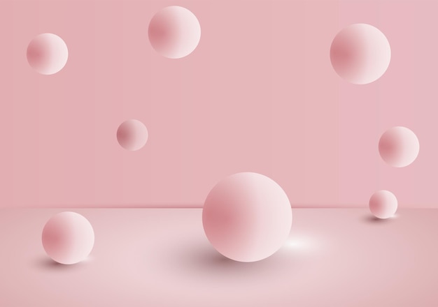 3D-Rendering einer abstrakten Kugel