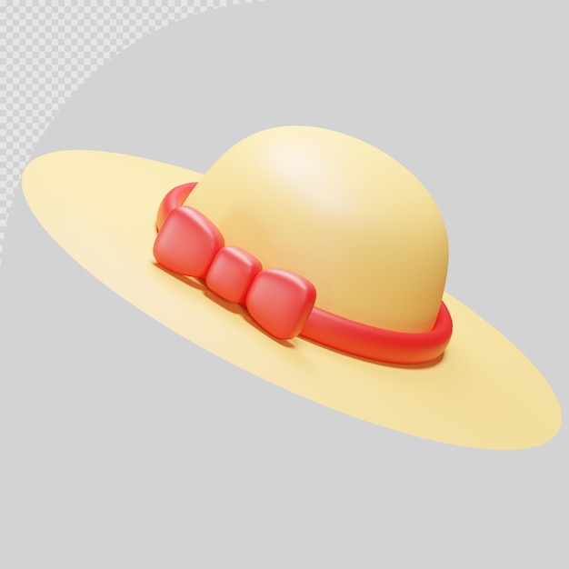 3D-Rendering von Sommer-Ikonen