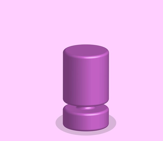 3D-renderte Vase-Illustration