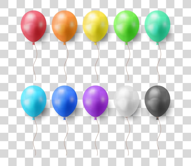 3d-set ballon isoliert