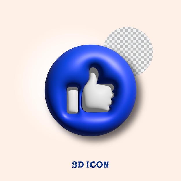 3d social media icons