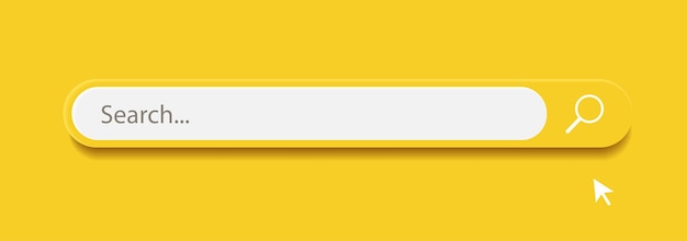 3D-Suchleiste Internet-Browser-Engine