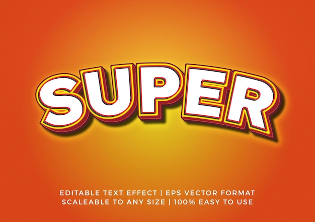 3D superrealistischer Titeltexteffekt