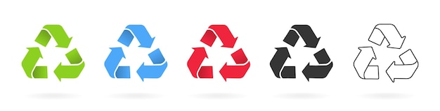 3D-Symbol für Recycling und Recycling. Aktualisieren, Drehen, Rotationspfeil, Neuladen, Erneuerung, Wiederherstellungssymbol, Zeichen