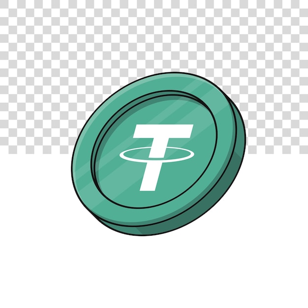 3D-Tether USDT-Münzen-Kryptowährungs-Blockchain-Technologie