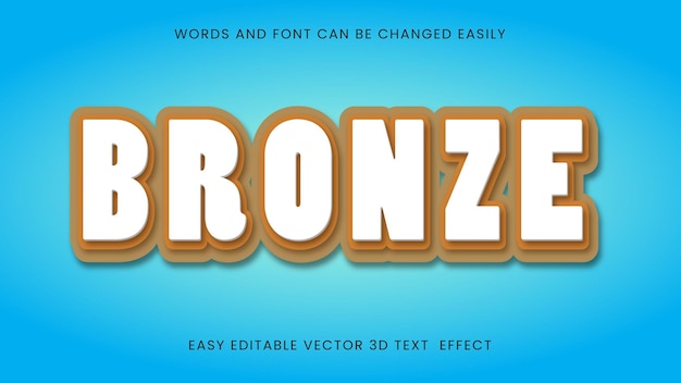 3D-Text-Bronze-Stil