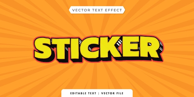 3D-TEXT-EFFEKT-AUFKLEBER