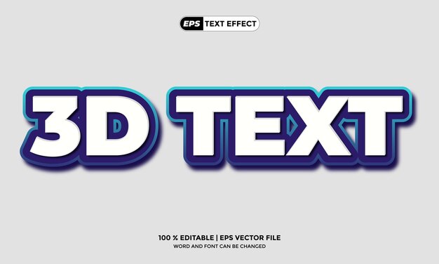3D-Text-Effekt-bearbeitbarer kreativer Designer