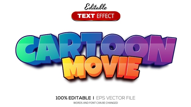 3d-text-effekt cartoon-thema