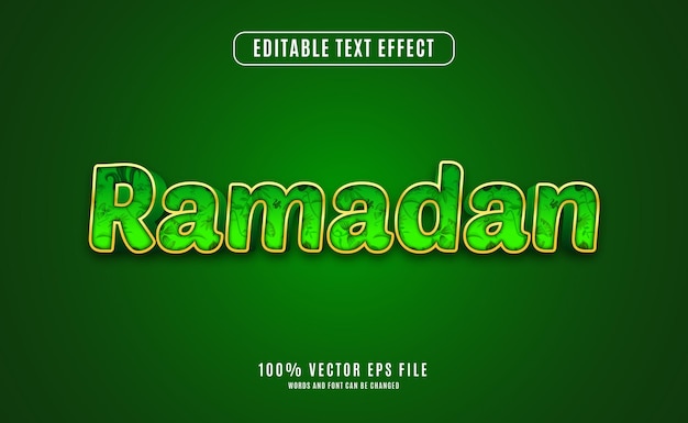 3D-Text-Effekt Eid Ramadan