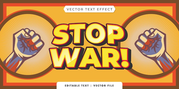 3d-text-effekt stop war