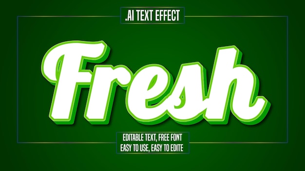 3D-Text-Effekt-Vektor-Texteffekt