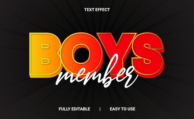 3D-Text-Effekt vollständig bearbeitbar