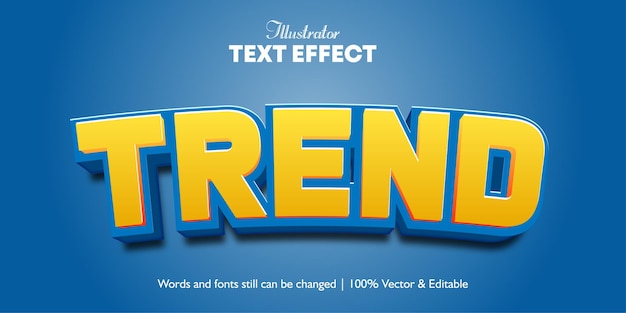 3D-Trendtexteffekte