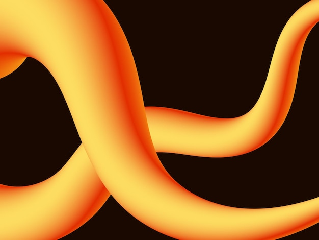 3D-Vektor von flüssigem Gradientenhintergrund Premium-Download