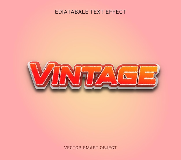 3d-vintage-texteffektstil