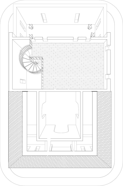 Vektor 3d-vorstellung eines wohnungsbauprojekts