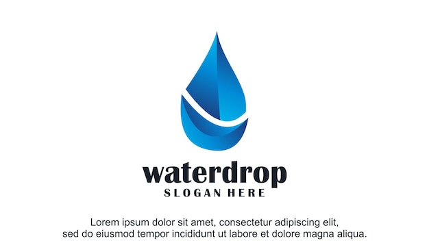 3d-wassertropfen-logo-design-vorlage