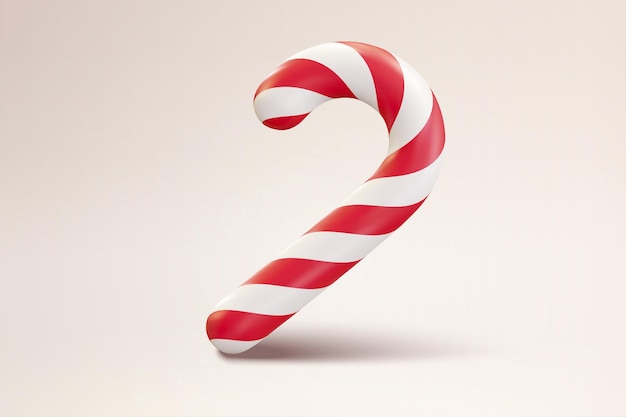 3d Weihnachts-Süßigkeiten-Stab
