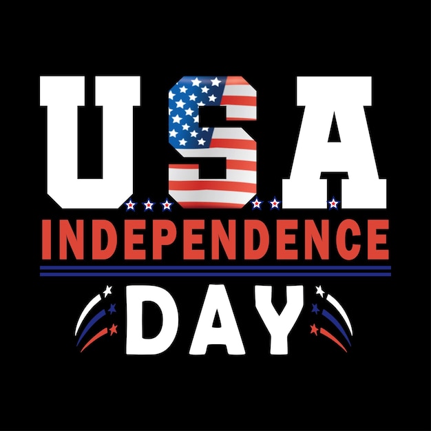 4. juli american independence day vektor-t-shirt-design