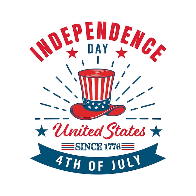 4. juli american independence day vektor-t-shirt-design