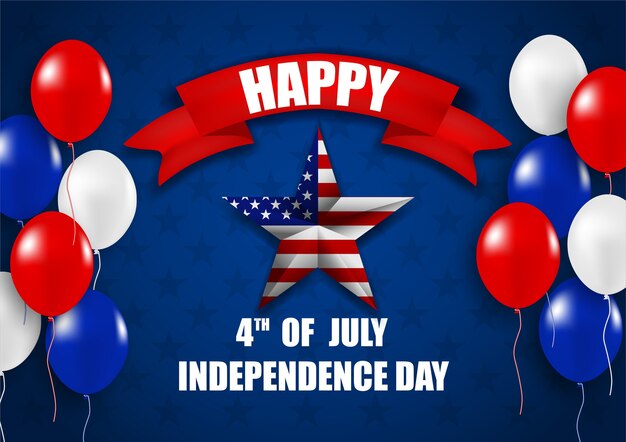 4. Juli Glücklicher Unabhängigkeitstag USA