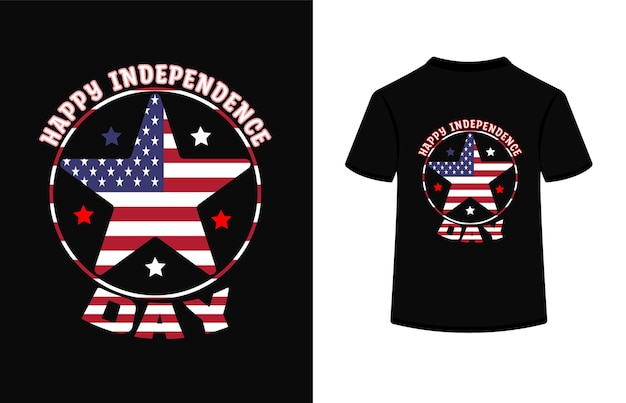 Vektor 4. juli t-shirt-designamerikanischer unabhängigkeitstag