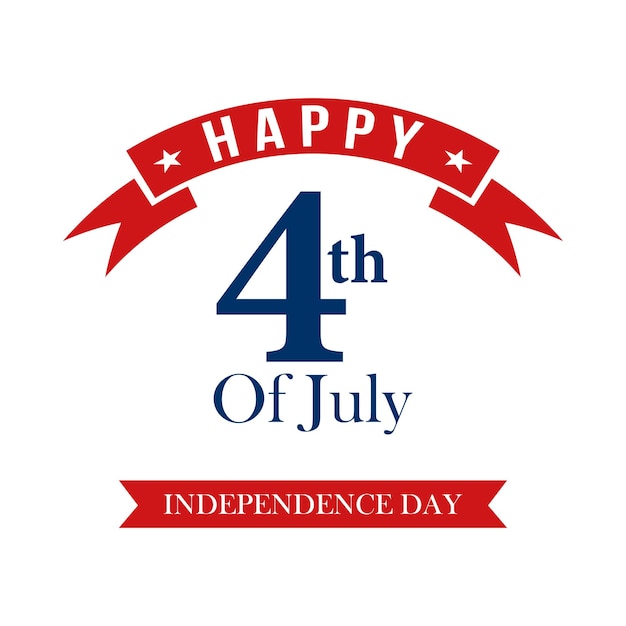 4. juli unabhängigkeitstag grußkartenillustration amerikanischer unabhängigkeitstag