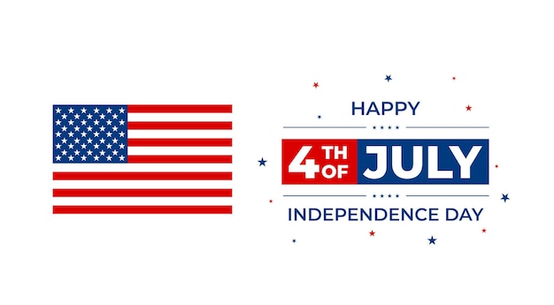 4. juli usa independence day hintergrund mit elementen der amerikanischen flagge