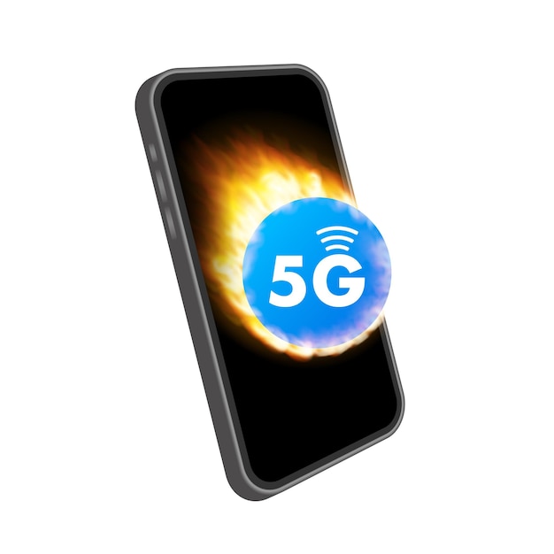 5g-netzwerktechnologie konzept für drahtlose mobile telekommunikationsdienste marketing-website