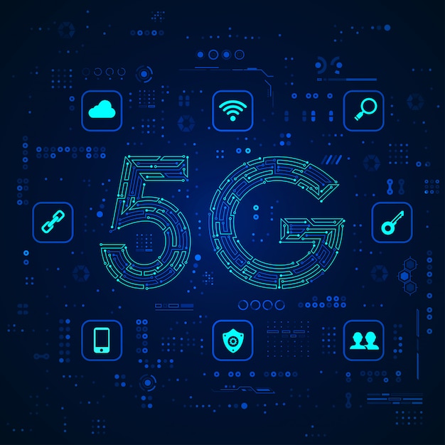 Vektor 5g-technologie