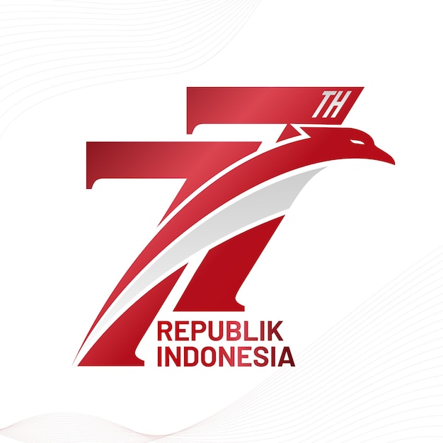 77. dirgahayu indonesien vorlagendesign