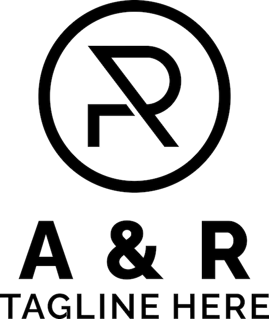 Vektor a & r-logo-vorlage