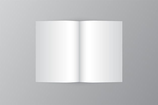 A3-Flyer, Broschürenmodell, halbgefaltetes A3-Vorlagendesign, ein gefalteter Flyer mit Kopierbereich