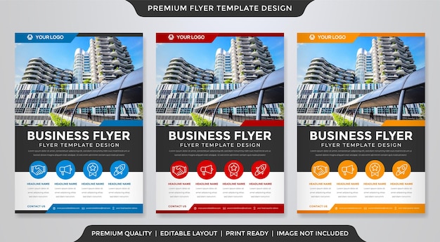 A4 flyer vorlage design-stil