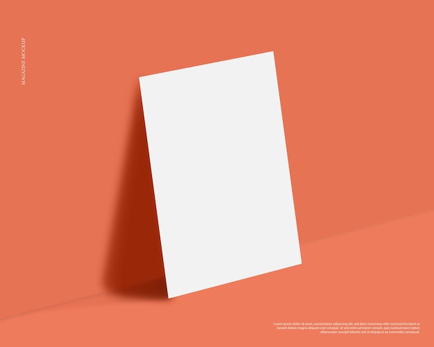 A4-Papier-Flyer-Zeitschrift Leer-Mockup-Design