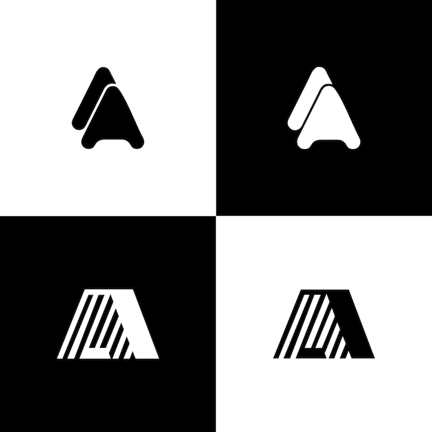 Aa-monogramm-buchstaben-vektor-download-symbol