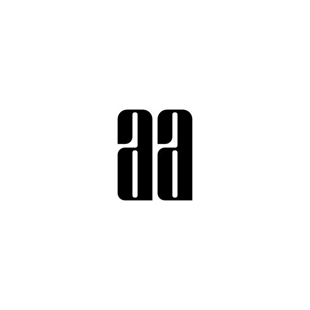 AA Monogramm-Logo-Design Buchstabe Text Name Symbol Monochrom-Logo Alphabet-Zeichen Einfaches Logo