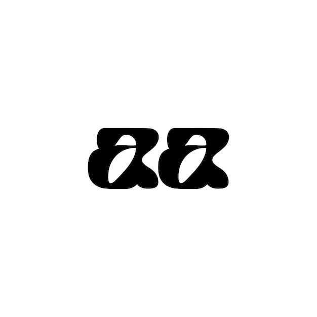 AA Monogramm-Logo-Design Buchstabe Text Name Symbol Monochrom-Logo Alphabet-Zeichen Einfaches Logo