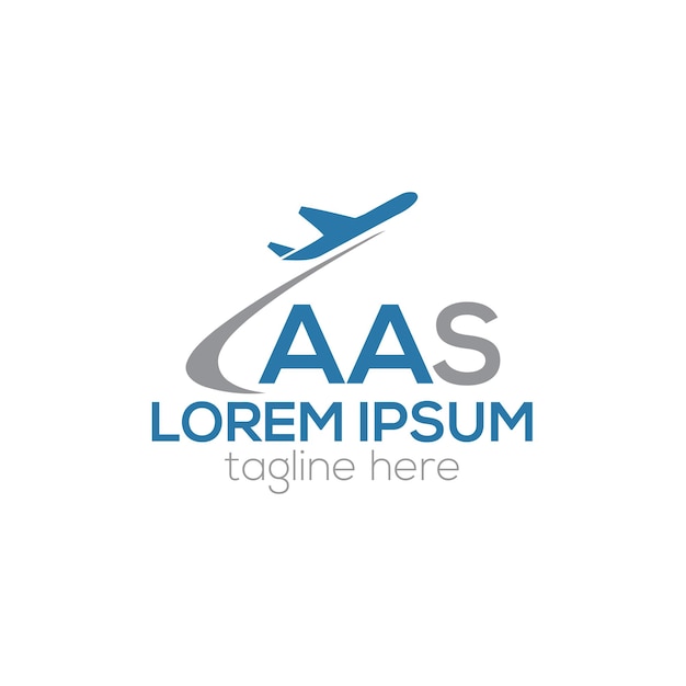 AAS-Brief-Luftfahrt-Flugzeug-Logo-Design-Vektor-Vorlage